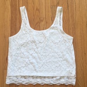 LACE Floral Crop Top
